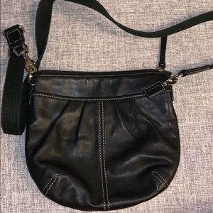 Coach crossbody black leather